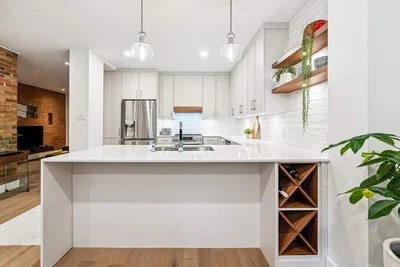 Cuisine avec îlot central