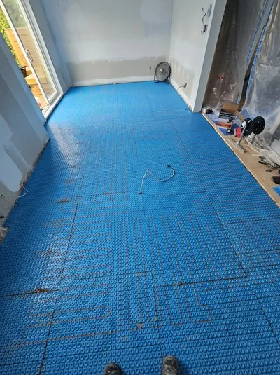 Installation plancher chauffant